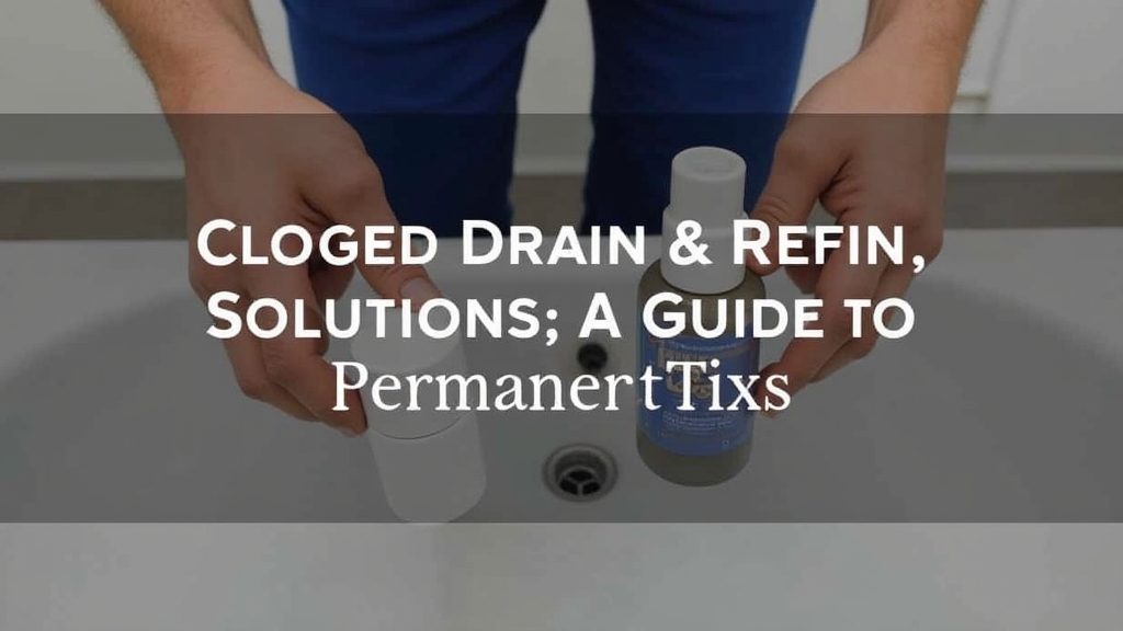 Clogged Drain Solutions: A Guide to Permanent Fixes