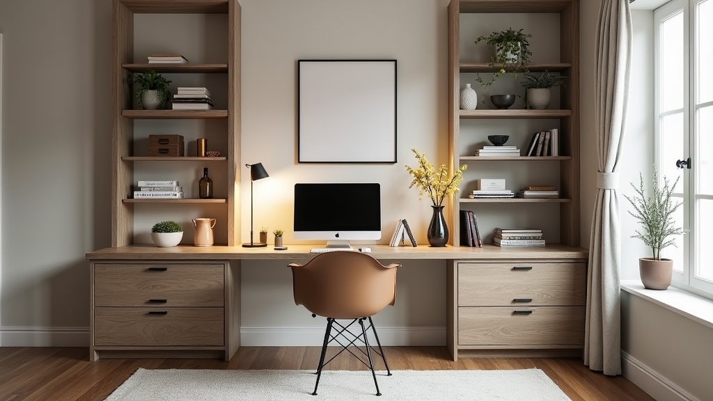 Carve Out a Workspace Nook: 4 Permanent Living Room Office Fixes